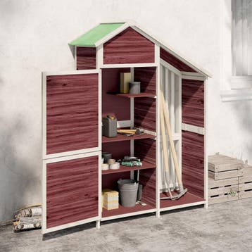 vidaXL Tuinschuur 120x53,5x170 cm massief grenenhout, Verzenden, Nieuw