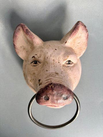 Beeldje - Tête de Cochon boucherie charcuterie métier - bron