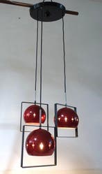 Plafondlamp - Metaal, Emaille - 50–60 Mid-Century Modern, Antiquités & Art