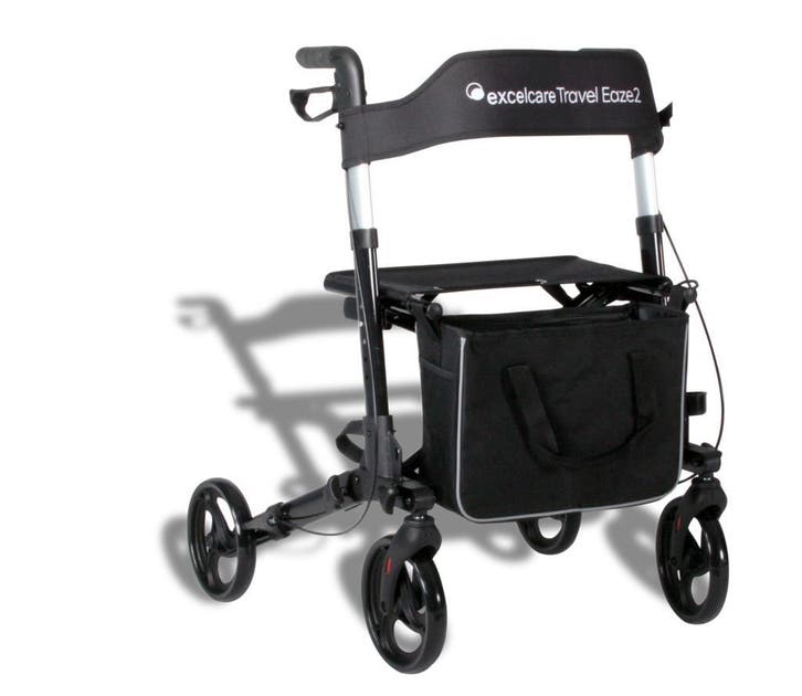 Rollator Excel Travel Eaze 2: compact en opvouwbaar, Diversen, Rollators, Nieuw, Lichtgewicht, Opvouwbaar, Ophalen of Verzenden