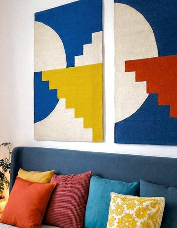 Nilo Kilim - Kelim - 135 cm - 80 cm - Handgemaakt Designer