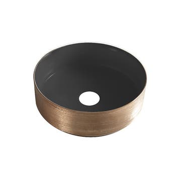 Waskom BWS Dink 36x36 Cm Rond Geborsteld Brons Koper / Mat, Doe-het-zelf en Bouw, Sanitair, Ophalen of Verzenden, Nieuw, Overige typen