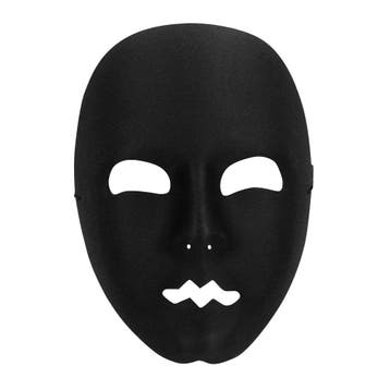 Zwarte Masker Mime, Verzenden, Nieuw