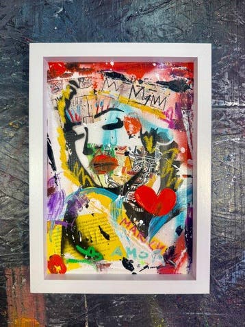Michele Socionovo - Marilyn Basquiat Amour Abstrait limited