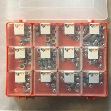 Doos asmoeren (144 stuks) Bofix Assortiment, Fietsen en Brommers, Fietsonderdelen, Verzenden, Nieuw