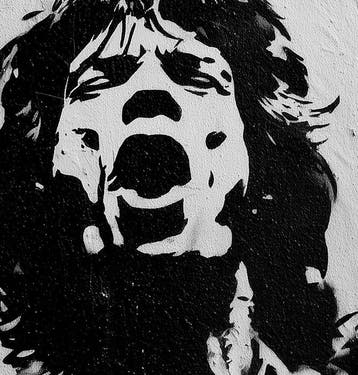 David Law (1967) - Mick Jagger III (Stencil)