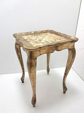 Plantentafel - Hout - Florentijnse bijzettafel