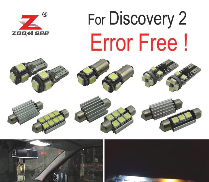 Kit 17 Ampoules Led Intérieur Pour Land Rover Discovery 2 98, Auto-onderdelen, Verlichting, Verzenden