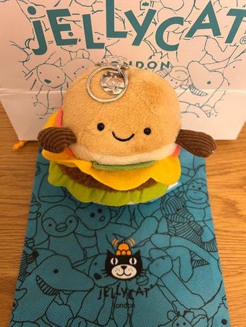 Jellycat - Jouet Schlüsselanhänger Hamburger - 2010-2020 -