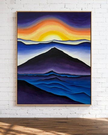 Ella Suárez - Atardecer en la montaña - XL (no reserve)