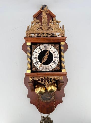 Sallander klok - Hout, Messing - 1970-1980, Antiek en Kunst