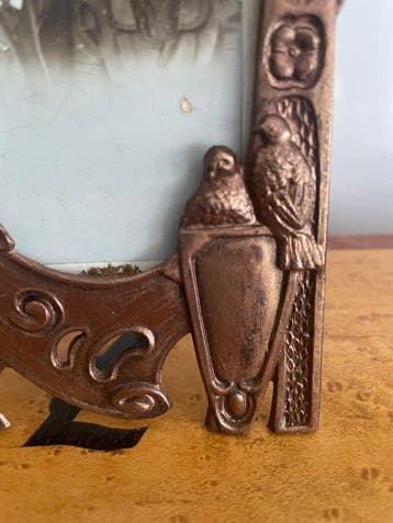 Fotolijst - Koper, Metaal, Glas, Antiek en Kunst
