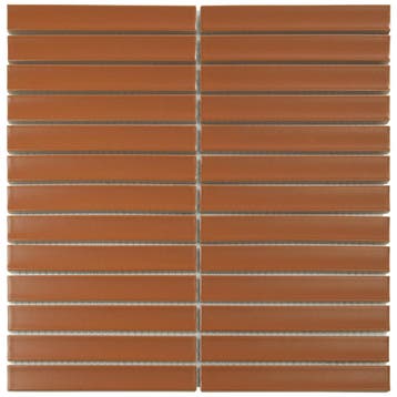 Wand Mozaïek Tegels Kitkat Factory Keramiek Roestbruin -..., Nieuw, Ophalen of Verzenden, 20 tot 40 cm, 10 m² of meer