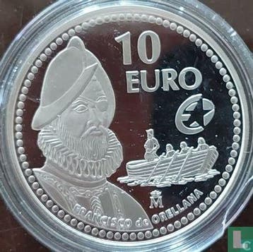 Spanje 10 euro 2011 (PROOF) Francisco Orellana, Verzenden, Goud, Spanje, 10 euro