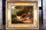 Otto Recknagel (1845–1926) - Hoendertafereel (NO RESERVE)