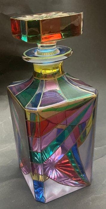 Bouteille - Verre - décorative vintage