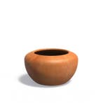 Cortenstaal bloempot Onyx Ø78x43,1cm - Met bodem, Rond, Nieuw, Metaal, 60 tot 100 cm