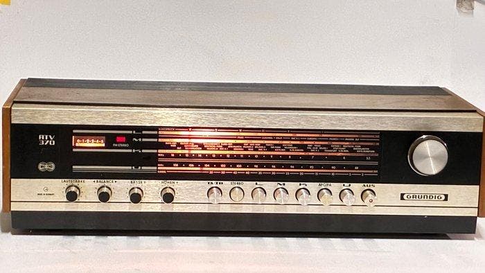 Grundig - RTV 370 Solid state stereo receiver, TV, Hi-fi & Vidéo, Radios