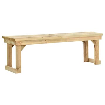 vidaXL Tuinbank 140 cm geïmpregneerd grenenhout, Verzenden, Nieuw