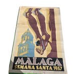 Louis Bono - Original rare Affiche vintage Malaga 1957