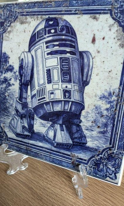 Teejo - Pop Collection - Lot de 4 carreaux céramique mat, Antiquités & Art, Art | Objets design