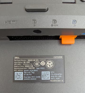 Dell 27 QHD Video Conferencing Monitor C2722DE (2 stuks), Gaming, Gebruikt, Ophalen of Verzenden, DisplayPort