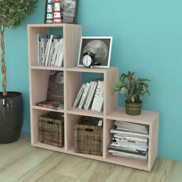 vidaXL Boekenkast/presentatiemeubel trapvormig 107 cm, Verzenden
