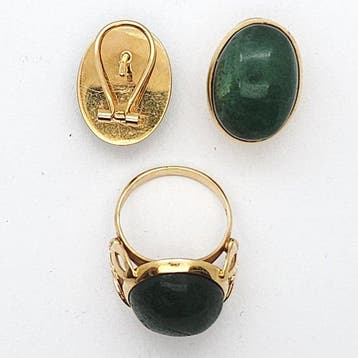Ensemble de bijoux 3 pièces - 18 carats Or jaune - 40.00ct., Bijoux, Sacs & Beauté
