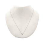 Witgouden ankerschakel ketting met vaste hanger, Ophalen of Verzenden, Gebruikt, Overige kleuren, Goud