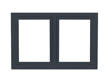 PVC raam draaikiep-draaikiep b150xh110 cm Antraciet, Ophalen of Verzenden, Gevelraam of Ruit
