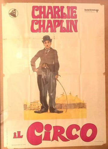 Charlie Chaplin - Il Circo 1969 (140cm x 100cm) - United, Verzamelen, Nieuw
