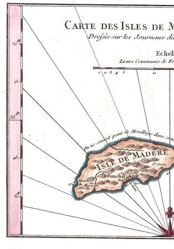 Portugal - Madeira; N. Bellin - Carte des Isles de Madere et