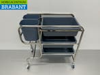 HCB RVS Afruimwagen afruimtrolley inclusief 5 bakken 96 cm, Ophalen of Verzenden, Nieuw in verpakking