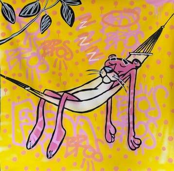 Freda People - Pink Panther XL, Antiquités & Art