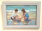 H.M.Bergen (1945) - Kinderen aan zee, Antiek en Kunst
