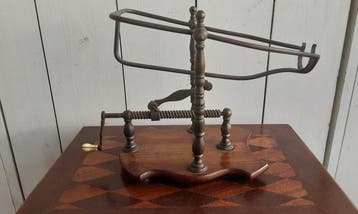 Flessenonderzetter - hout messing