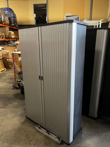 Gispen Roldeurkast 197x120x47 (gebruikt), Gebruikt, 100 tot 150 cm, Verzenden, Metaal