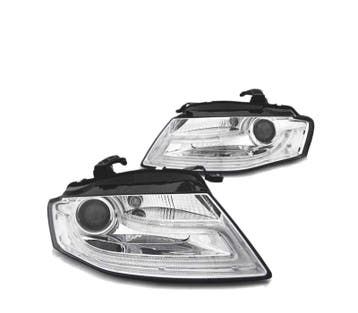 Phares Led Pour Audi A4 B8 08-11 Tru Drl Xenon Chromé, Auto-onderdelen, Verzenden, Nieuw