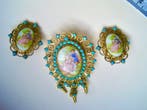 Themacollectie - broche/oorbellen - Limoges