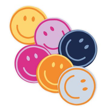 30x Sticker Smiley - Emoji - Mix - Sluitsticker - Sluitzegel, Verzenden