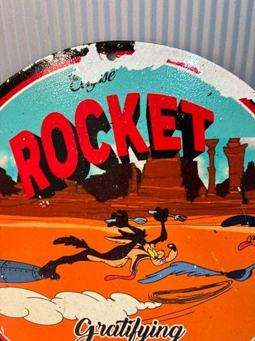 Rocket – Wile E. Coyote & Road Runner – Rond emaille