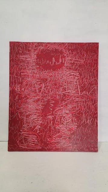 Joan Cruspinera (1945) - Abstraccion en Rojos