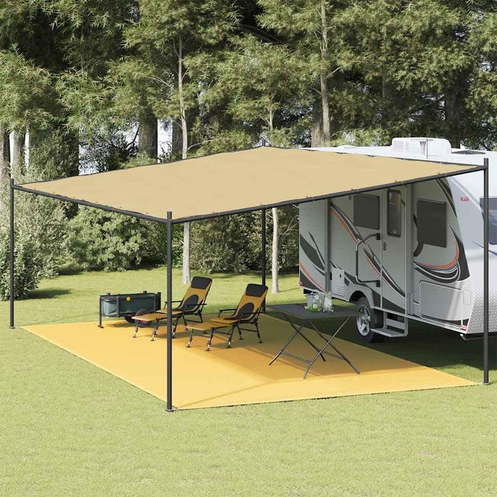 vidaXL Tenttapijt 400x700 cm beige, Caravans en Kamperen, Tentaccessoires, Nieuw, Verzenden