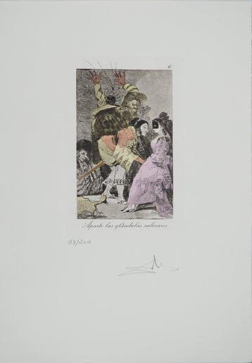 Salvador Dali (1904-1989) - Caprices de Goya: Aparte las