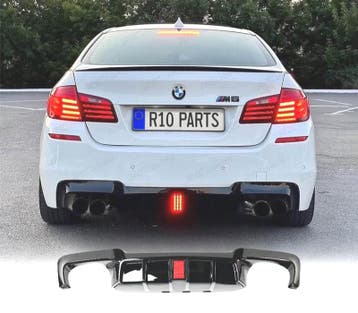 DIFFUSEUR BMW F10 11-17 LOOK M5 NOIR BRILLANT AVEC FEU DE ST, Verzenden