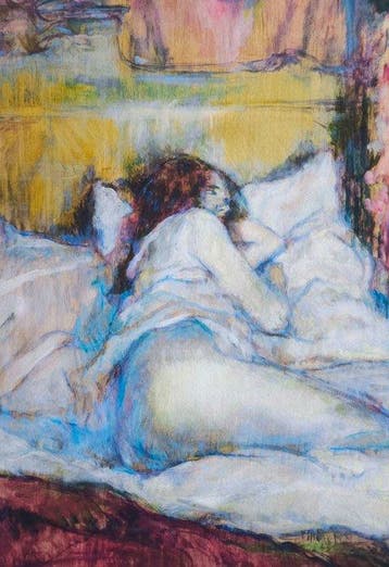 Henri de Toulouse-Lautrec (1864-1901) (after) - Le Lit,