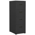 vidaXL Archiefkast 46x62x133 cm staal antracietkleurig, Verzenden