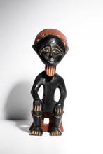 Standbeeld van een hoogwaardigheidsbekleder - Asante - Ghana, Antiek en Kunst