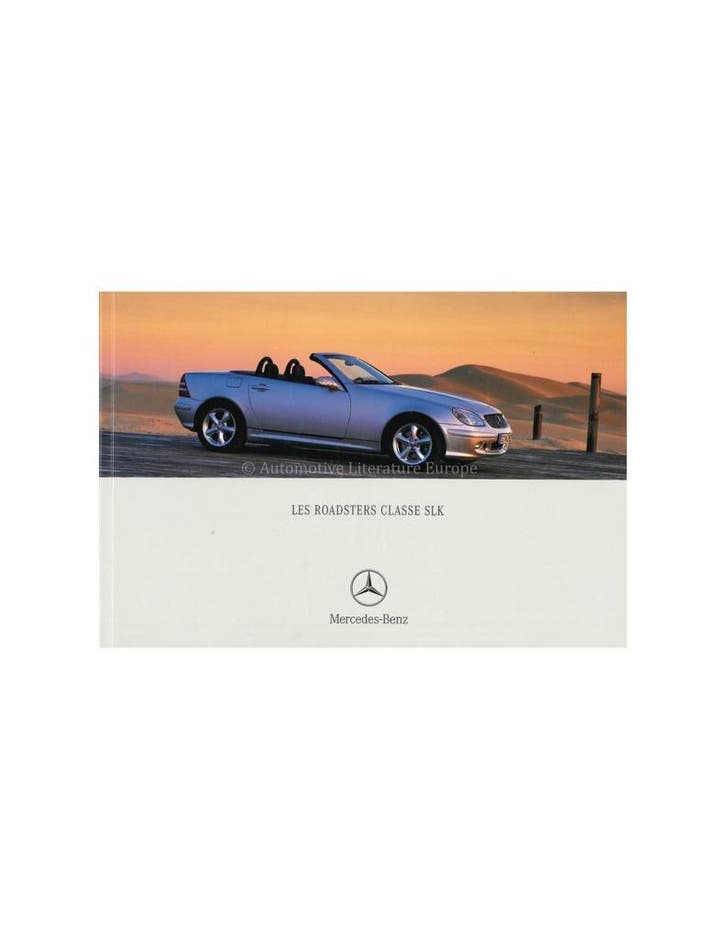 2003 MERCEDES BENZ SLK BROCHURE FRANS, Livres, Autos | Brochures & Magazines