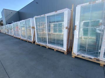 Schuiframen, deuren, ramen, stockverkoop, maatwerk -15%, Ophalen of Verzenden, Nieuw, Deurkozijn, Inclusief glas